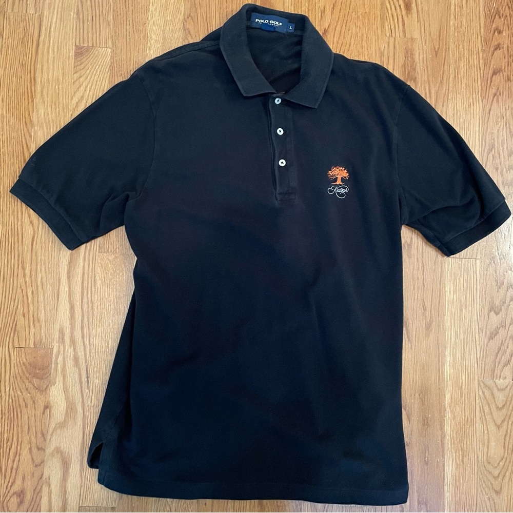 Men's Black Ralph Lauren Polo Golf Shirt,L, Kiawah logo - Picture 3 of 6